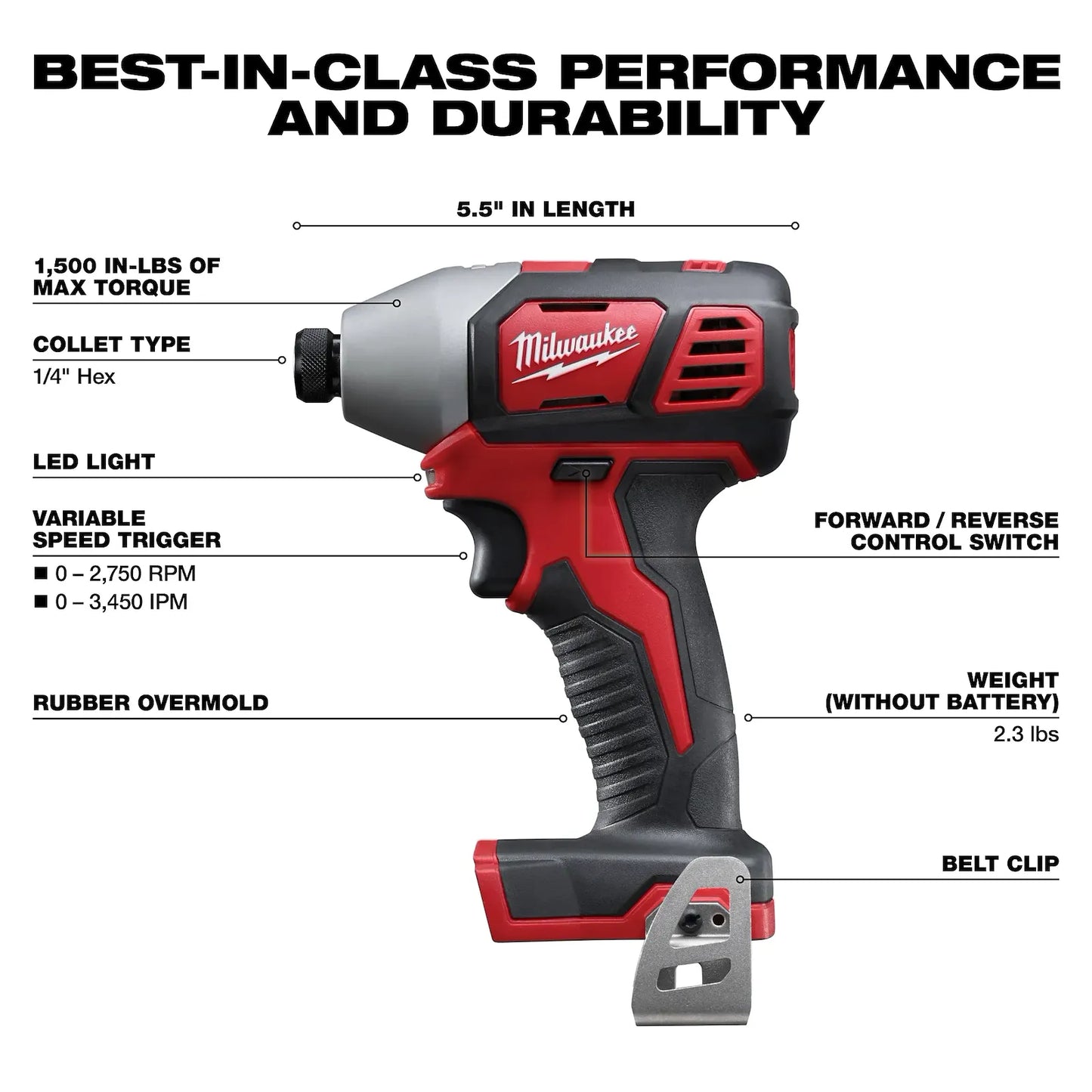 MILWAUKEE 2656-20 M18 1/4" Hex Impact Driver ( 265620 )