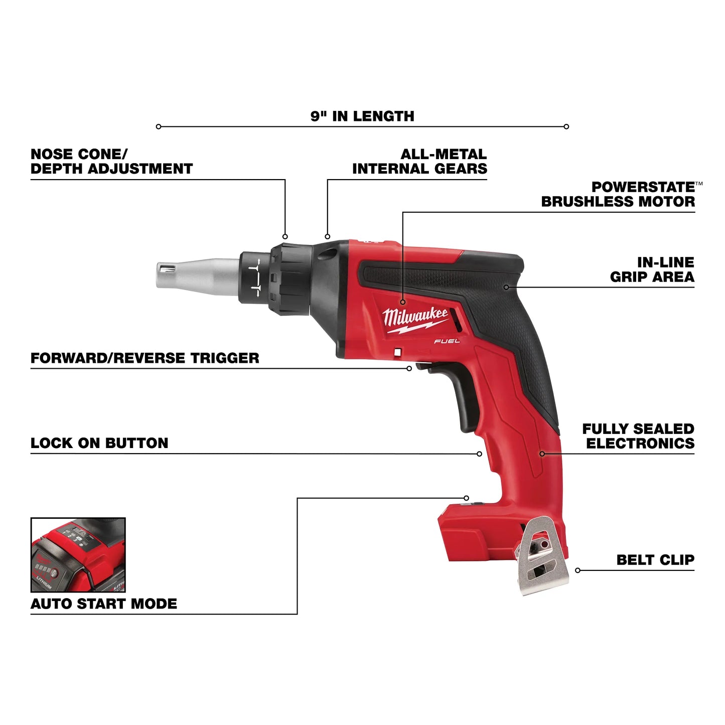 MILWAUKEE 2866-20 M18 FUEL Drywall Screw Gun ( 286620 )