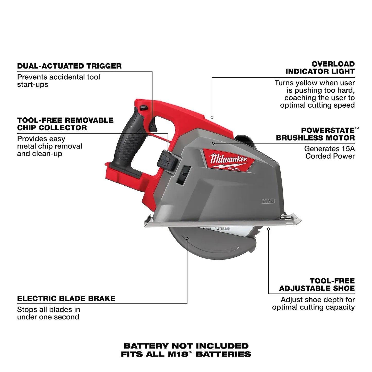 MILWAUKEE 2982-20 M18 FUEL 8" Metal Cutting Circular Saw ( 298220 )