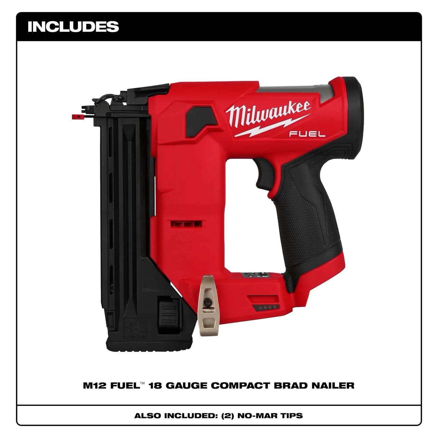 MILWAUKEE 2541-20 M12 FUEL 18 Gauge Compact Brad Nailer ( 254120 )