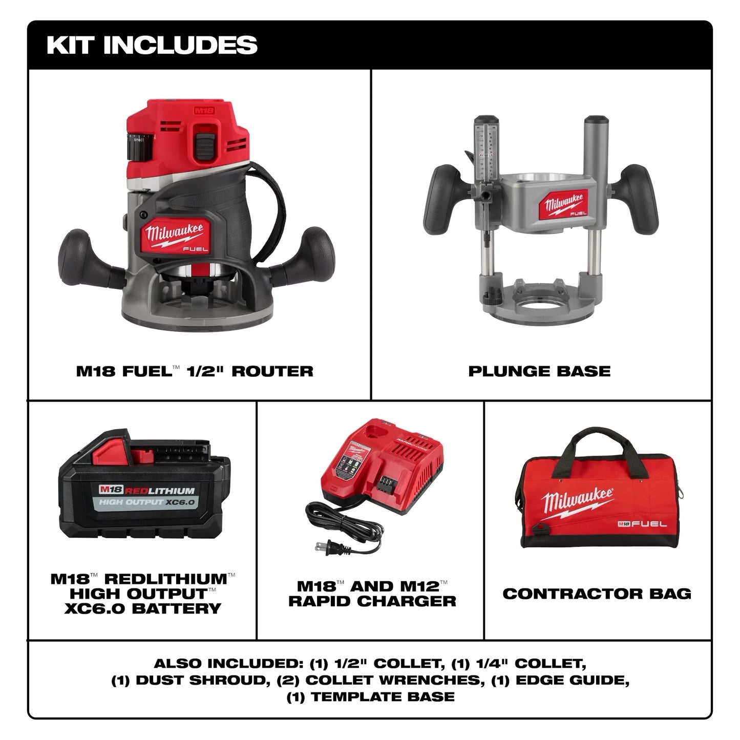 MILWAUKEE 2838-21 M18 FUEL 1/2" Router Kit ( 283821 )