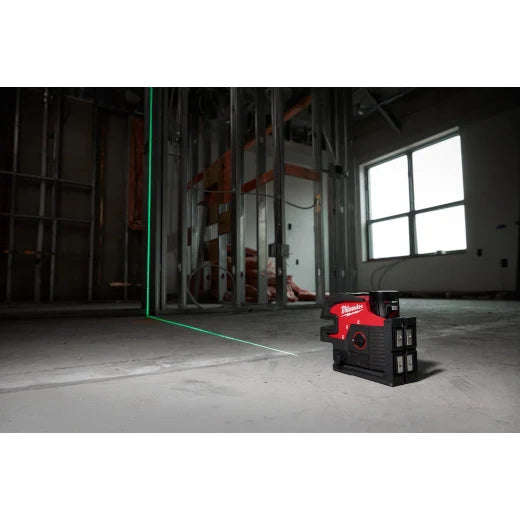 MILWAUKEE 3624-20 M12 Green Laser – Cross Line & 4-Points ( 362420 )